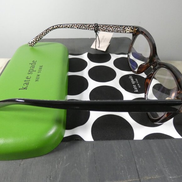 Kate Spade New York Women's Odessa Blue Light Oval Reading Glasses, Dark +2 - Picture 2 of 9